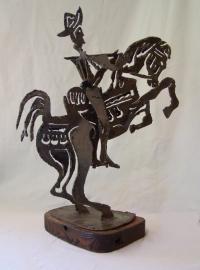 Don Quixote abstract iron sculpture c1960