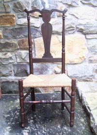 Period Antique Connecticut Queen Anne side chair c1725