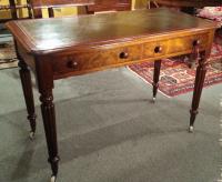 Willaim IV mahogany writting table with leather top c1830