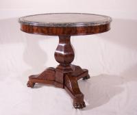 French  marble top gueridon center table c1835