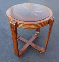 Art Deco inlaid walnut occasional table c1920