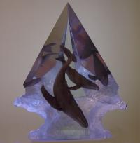 Wyland Light of Humpbacks sculpture artist proof c2002