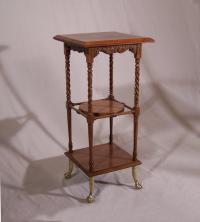 Huntzinger American Aesthetic Movement walnut plant stand c1885