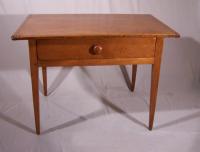 New England pine tavern table with drawer c1790