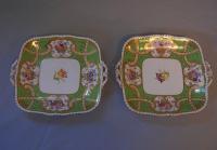 Pair of Coalport porcelain plates