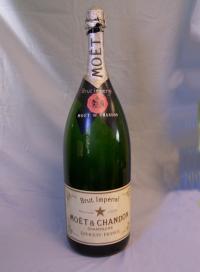 Tall Moet Chandon Champagne display bottle