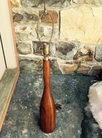 Mid Century Modern Danish teak lamp c1960