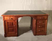 Antique American cherry partners desk c1865
