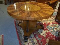 Swedish Neo Classical style cocktail table in flame mahogany c1940