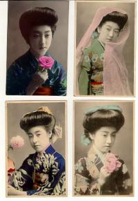 Geisha girl post cards Japanese Geisha