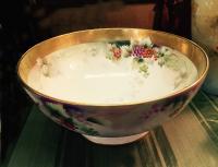 Jean Pouyat Limoges hand painted porcelain bowl c1900