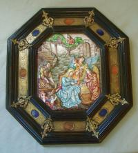 Grand Tour 19th C Capodimonte porcelain plaque c1880