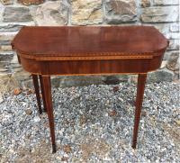 American Federal style mahogany card table c1880
