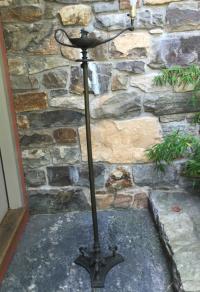 Tiffany and Company bronze Aladdin floor lamp