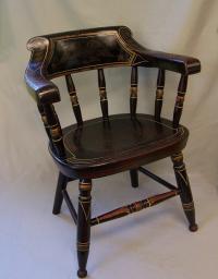 Early American hand painted childs chair c1825