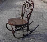 Rare antique Thonet bentwood rocker c1904