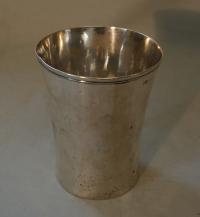 Antique Early Continental silver beaker or tumbler