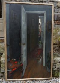 Jeffrey Webb contemporary painting of a nude bather