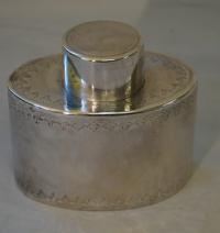 18th century Georgian silver tea caddy