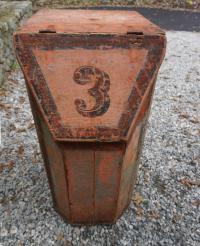 Antique painted pine grain box c1870