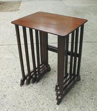 Early English mahogany stacking tables