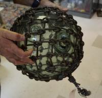 Antique Japanese blown glass ball float