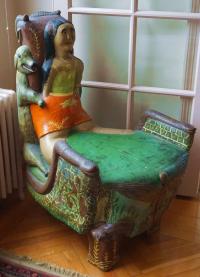 20thc outsider folk art chair