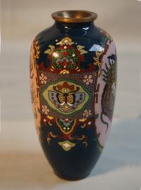 Antique Japanese cloisonne vase
