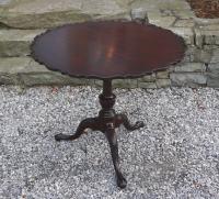Chippendale style tilt top tea table