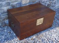 Antique Chinese camphor wood trunk