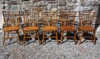 Hitchcock birdcage Windsor chairs set of 5