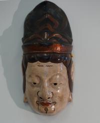 Japanese Meiji period ceremonial noh mask c1860