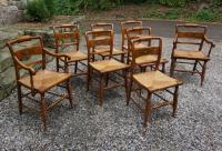 Set of 8 Hitchcock dining chairs c1950
