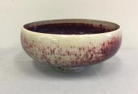Oscar Bucher ceramic Ming footed bowl