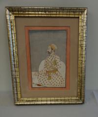 Persian miniature painting of a nobleman c1750