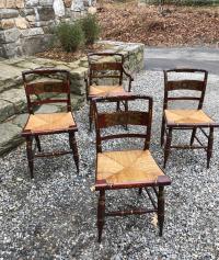 Vintage set of 4 Hitchcock dining chairs