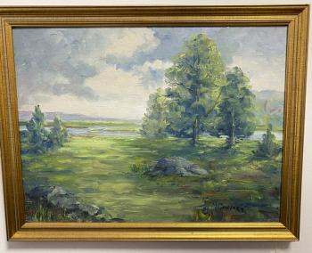 Image of M Connors impressionist oil landscape