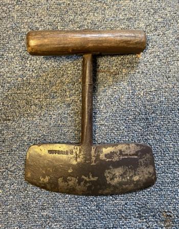 Image of D Kimball 18thc hand forged chopper