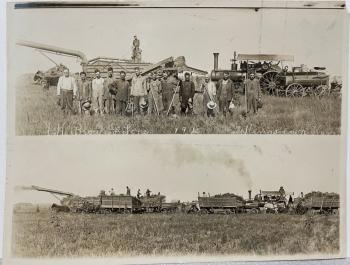 Image of Double photo of J H Brown and Sons Kingstown Kansas 1915