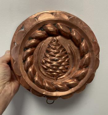 Image of 19thc French copper cake mold