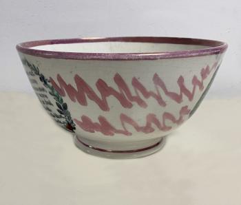 Image of 19thc Staffordshire luster bowl by Sunderland and Tyne