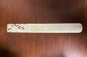 Image of 19thc Chinese hand carved page turner