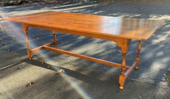 Image of D R Dimes large tiger maple dining table