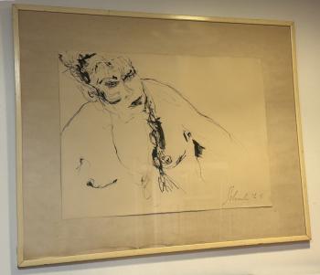 Image of Ink on paper drawing by Jon Schueler 1965