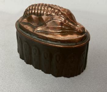Image of 19thc English copper top baking mold