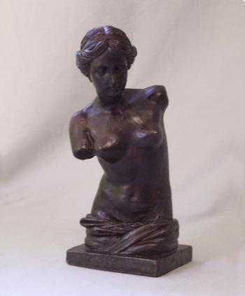 Image of Antique steel sculpture after Venus de Milo