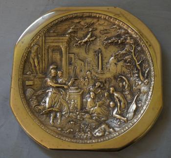 Image of 19thc European bronze decorative plaque c1860