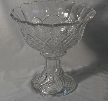Image of Antique American pattern glass compote c1880